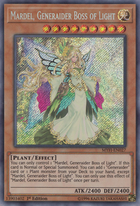 Mardel, Generaider Boss of Light [MYFI-EN027] Secret Rare | Event Horizon Hobbies CA