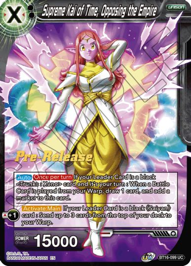 Supreme Kai of Time, Opposing the Empire (BT16-099) [Realm of the Gods Prerelease Promos] | Event Horizon Hobbies CA