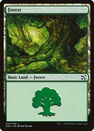 Forest (33) [Duel Decks: Elves vs. Inventors] | Event Horizon Hobbies CA