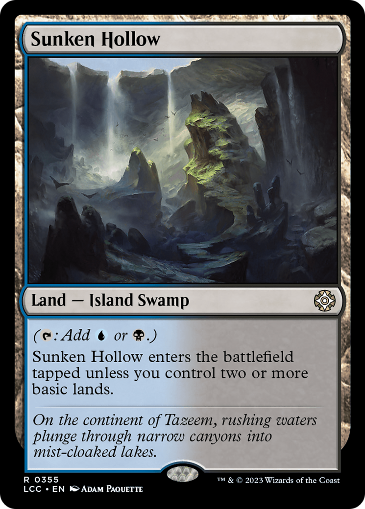 Sunken Hollow [The Lost Caverns of Ixalan Commander] | Event Horizon Hobbies CA