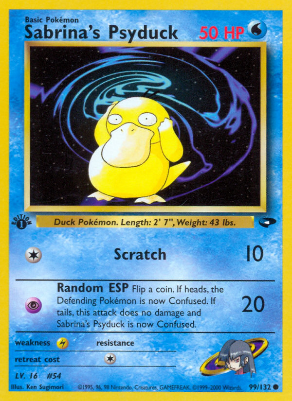 Sabrina's Psyduck (99/132) [Gym Challenge 1st Edition] | Event Horizon Hobbies CA