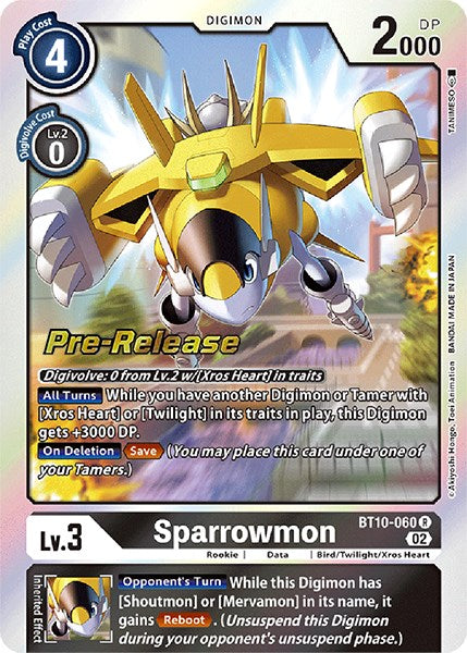 Sparrowmon [BT10-060] [Xros Encounter Pre-Release Cards] | Event Horizon Hobbies CA