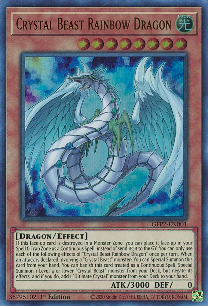 Crystal Beast Rainbow Dragon [GFP2-EN001] Ultra Rare | Event Horizon Hobbies CA