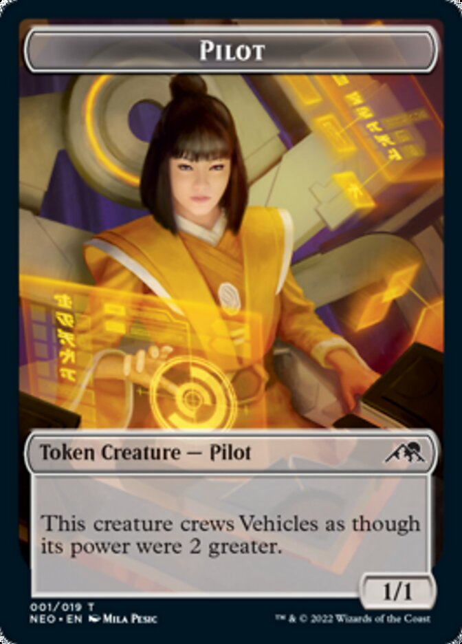 Pilot Token [Kamigawa: Neon Dynasty Tokens] | Event Horizon Hobbies CA