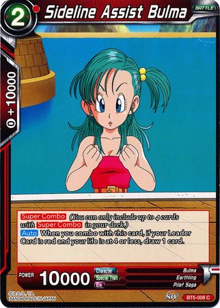 Sideline Assist Bulma (BT5-008) [Miraculous Revival] | Event Horizon Hobbies CA