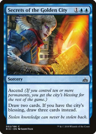 Secrets of the Golden City [Rivals of Ixalan] | Event Horizon Hobbies CA