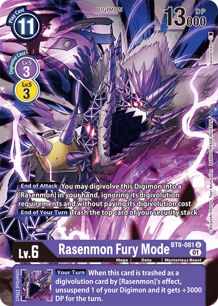 Rasenmon: Fury Mode [BT8-081] [New Awakening] | Event Horizon Hobbies CA