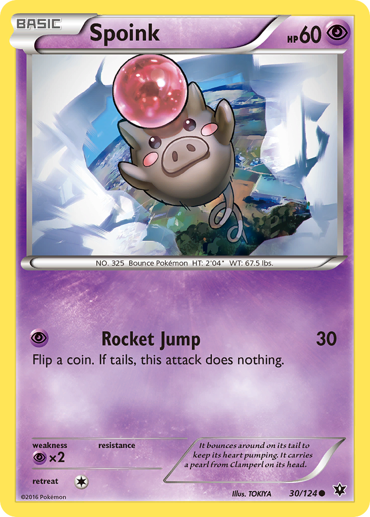 Spoink (30/124) [XY: Fates Collide] | Event Horizon Hobbies CA