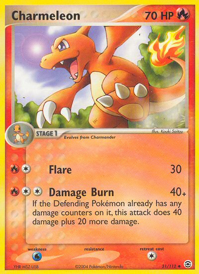 Charmeleon (31/112) [EX: FireRed & LeafGreen] | Event Horizon Hobbies CA