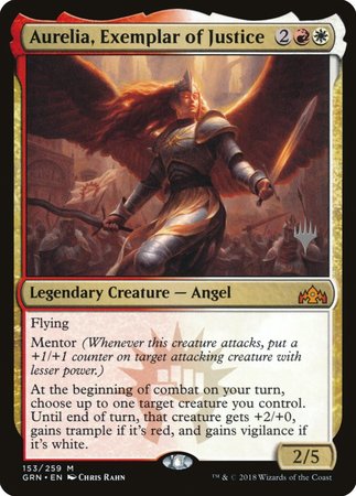 Aurelia, Exemplar of Justice [Guilds of Ravnica Promos] | Event Horizon Hobbies CA