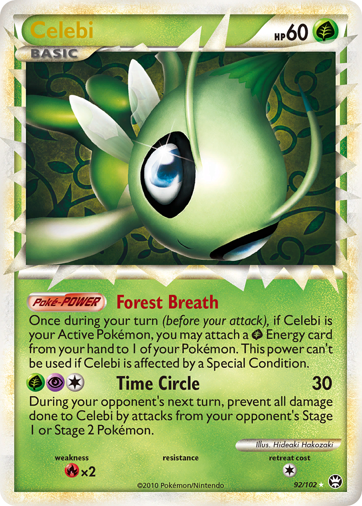 Celebi (92/102) [HeartGold & SoulSilver: Triumphant] | Event Horizon Hobbies CA