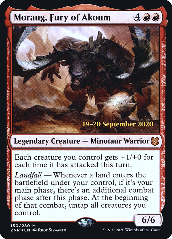 Moraug, Fury of Akoum  [Zendikar Rising Prerelease Promos] | Event Horizon Hobbies CA