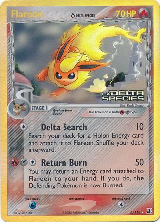 Flareon (5/113) (Delta Species) (Stamped) [EX: Delta Species] | Event Horizon Hobbies CA