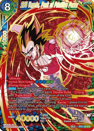 SS4 Vegeta, Peak of Primitive Power (Gold Stamped) (BT8-136) [Mythic Booster] | Event Horizon Hobbies CA