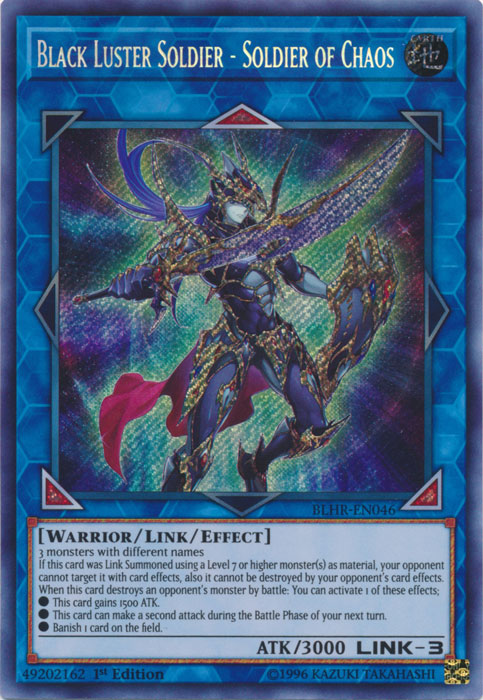 Black Luster Soldier - Soldier of Chaos [BLHR-EN046] Secret Rare | Event Horizon Hobbies CA