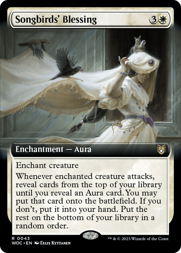 Songbirds' Blessing (Extended Art) [Wilds of Eldraine Commander] | Event Horizon Hobbies CA