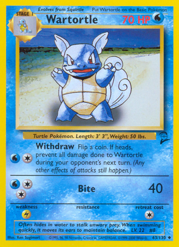 Wartortle (63/130) [Base Set 2] | Event Horizon Hobbies CA