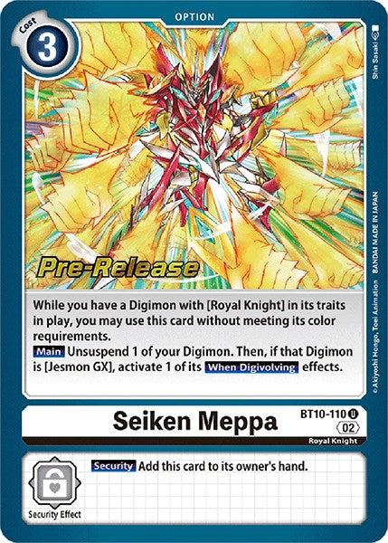 Seiken Meppa [BT10-110] [Xros Encounter Pre-Release Cards] | Event Horizon Hobbies CA