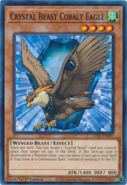 Crystal Beast Cobalt Eagle [LDS1-EN097] Common | Event Horizon Hobbies CA