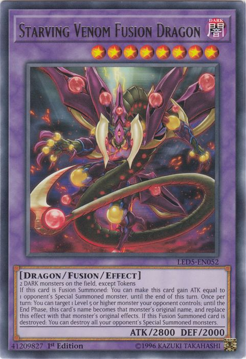 Starving Venom Fusion Dragon [LED5-EN052] Rare | Event Horizon Hobbies CA