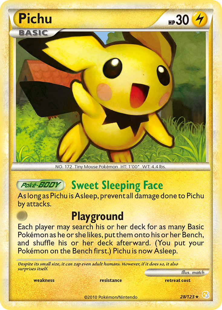 Pichu (28/123) [HeartGold & SoulSilver: Base Set] | Event Horizon Hobbies CA