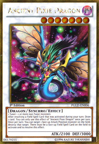 Ancient Pixie Dragon [PGLD-EN006] Gold Secret Rare | Event Horizon Hobbies CA