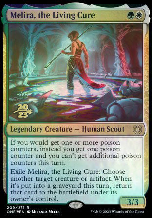 Melira, the Living Cure [Phyrexia: All Will Be One Prerelease Promos] | Event Horizon Hobbies CA