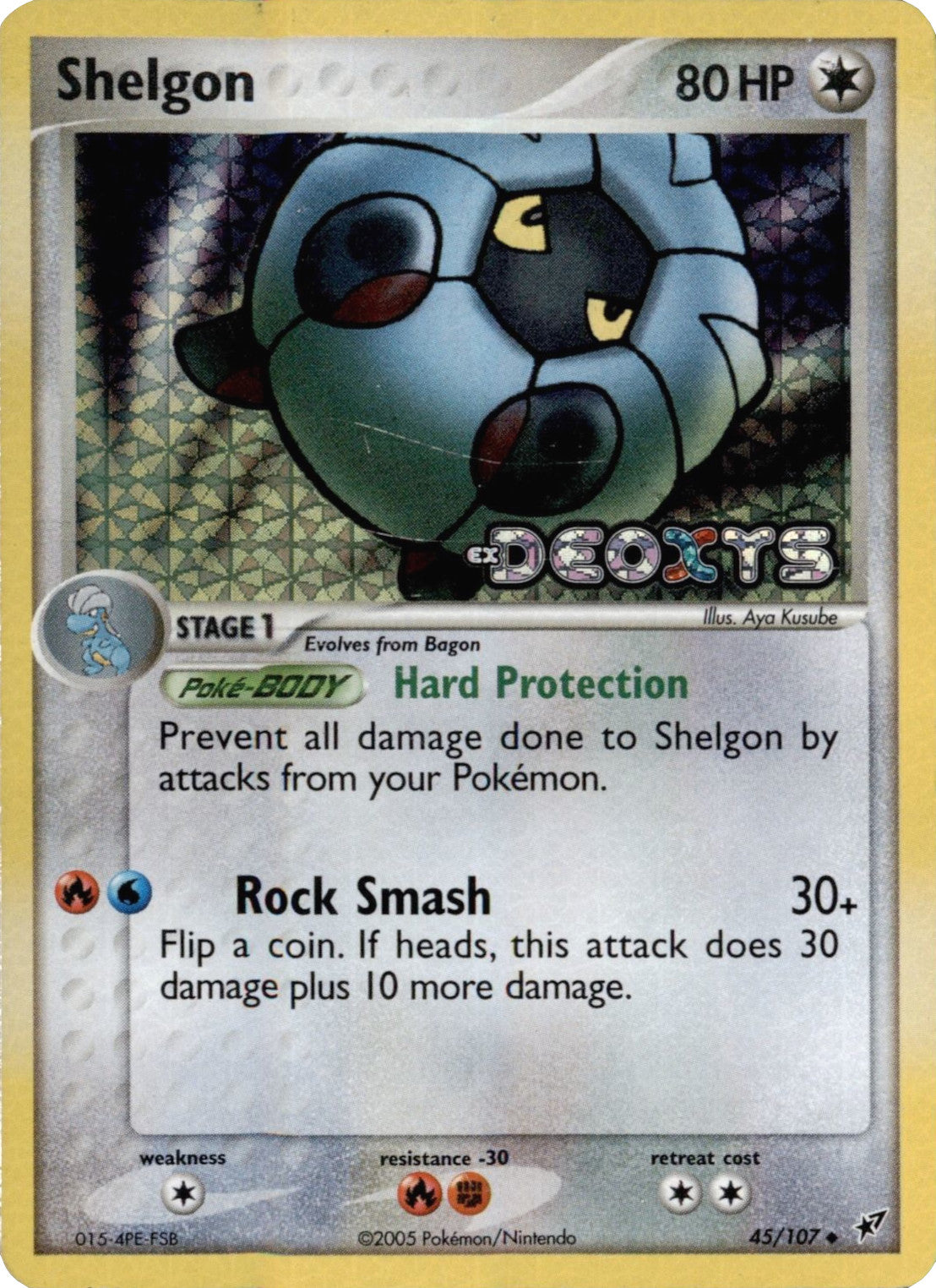 Shelgon (45/107) (Stamped) [EX: Deoxys] | Event Horizon Hobbies CA