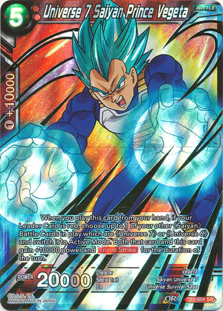 Universe 7 Saiyan Prince Vegeta (TB1-004) [The Tournament of Power] | Event Horizon Hobbies CA