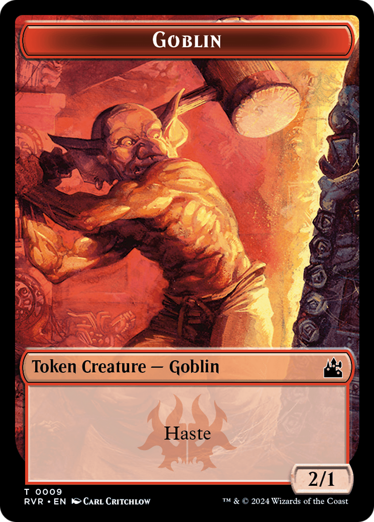 Elf Knight // Goblin (0009) Double-Sided Token [Ravnica Remastered Tokens] | Event Horizon Hobbies CA