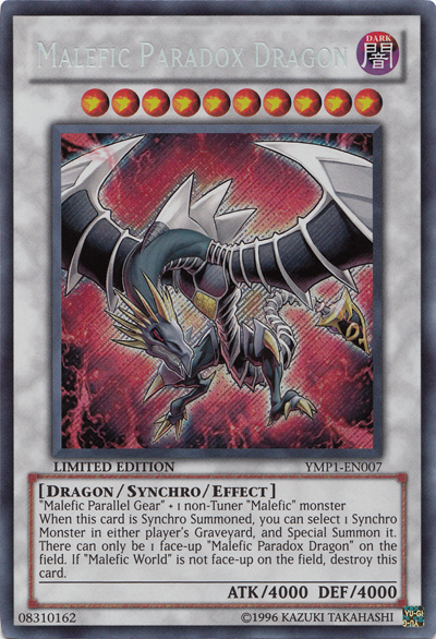 Malefic Paradox Dragon [YMP1-EN007] Secret Rare | Event Horizon Hobbies CA