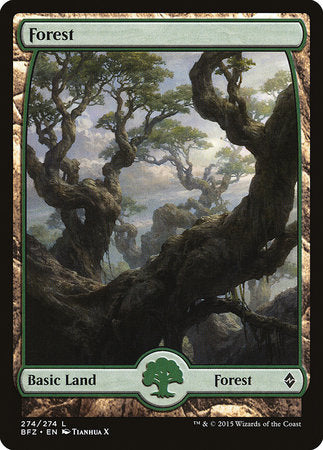 Forest (274) - Full Art [Battle for Zendikar] | Event Horizon Hobbies CA