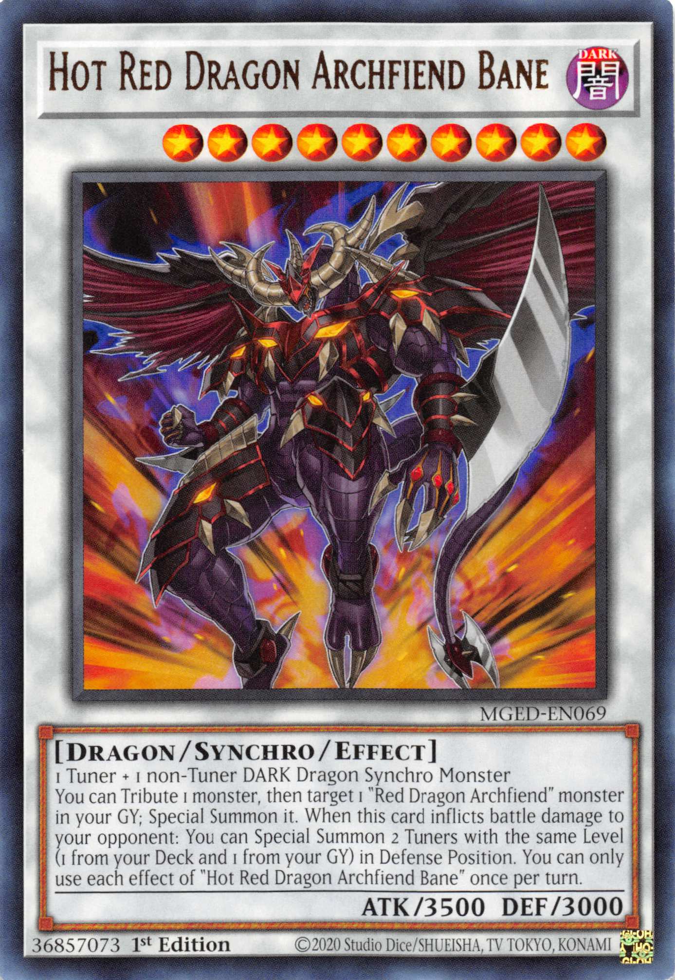 Hot Red Dragon Archfiend Bane [MGED-EN069] Rare | Event Horizon Hobbies CA