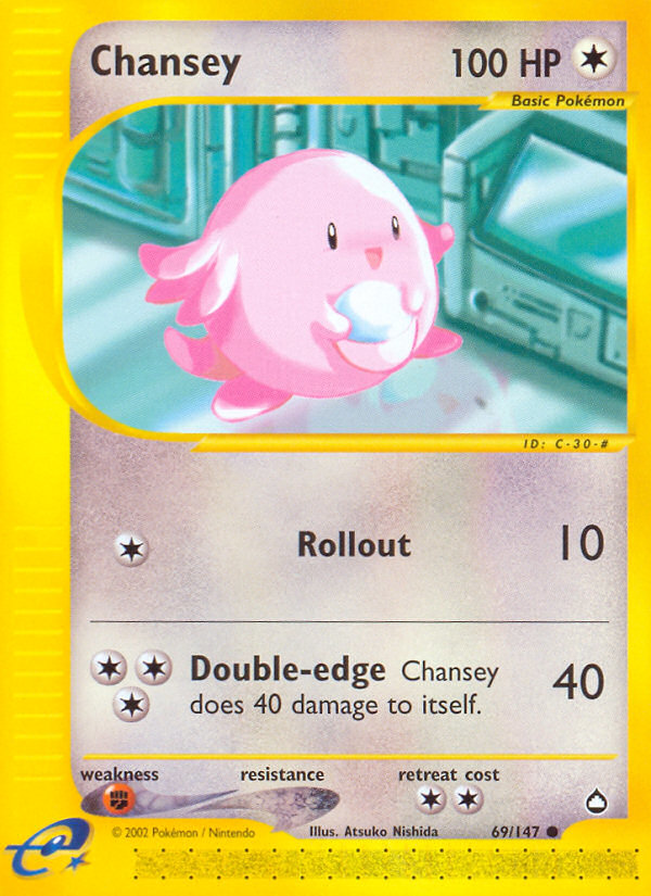 Chansey (69/147) [Aquapolis] | Event Horizon Hobbies CA