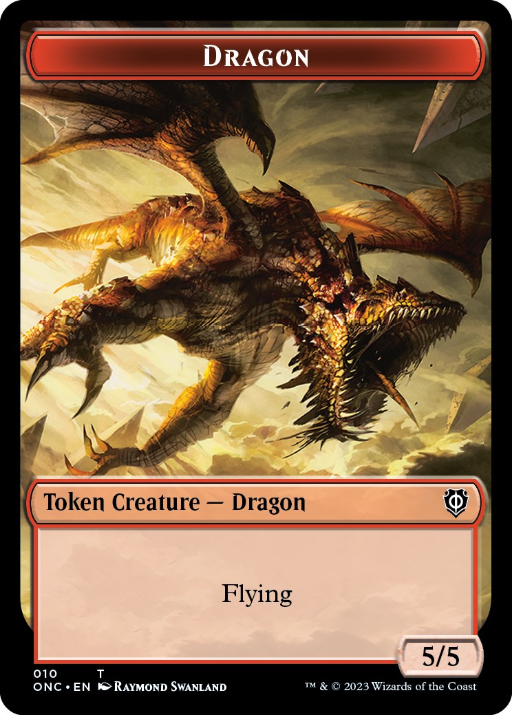 Kobolds of Kher Keep // Dragon Double-Sided Token [Phyrexia: All Will Be One Commander Tokens] | Event Horizon Hobbies CA