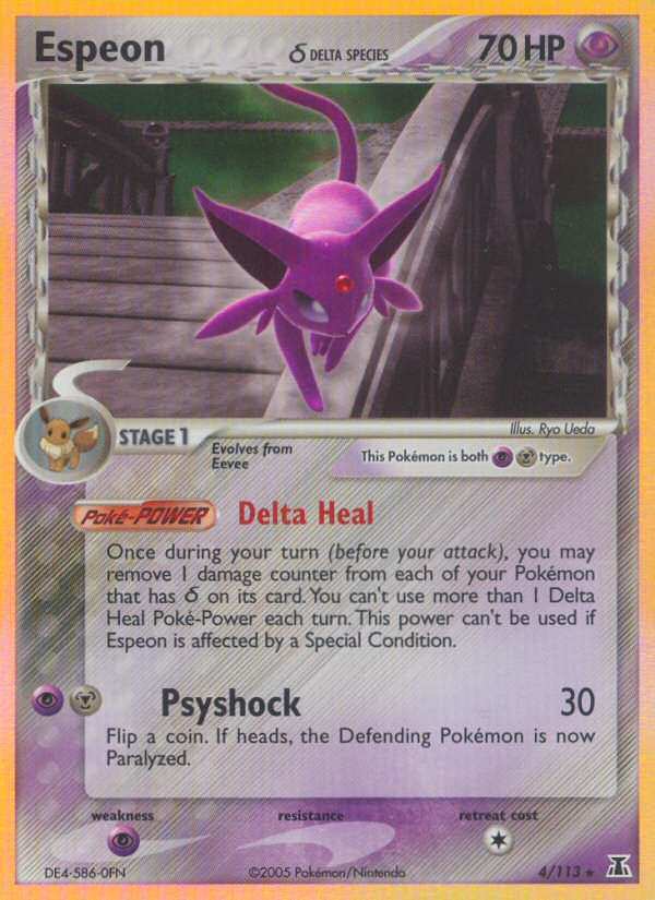 Espeon (4/113)(Delta Species) [EX: Delta Species] | Event Horizon Hobbies CA