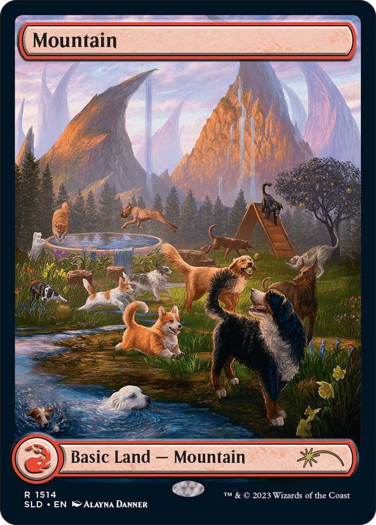 Mountain (1514) [Secret Lair Commander Deck: Raining Cats and Dogs] | Event Horizon Hobbies CA