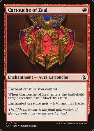 Cartouche of Zeal [Amonkhet] | Event Horizon Hobbies CA