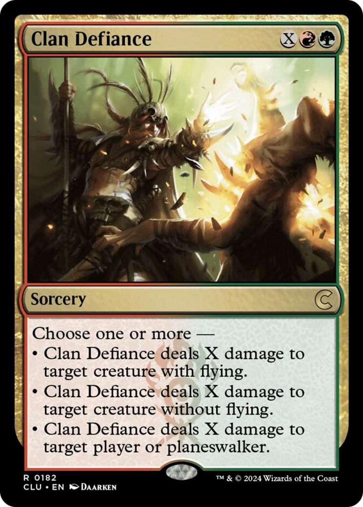 Clan Defiance [Ravnica: Clue Edition] | Event Horizon Hobbies CA