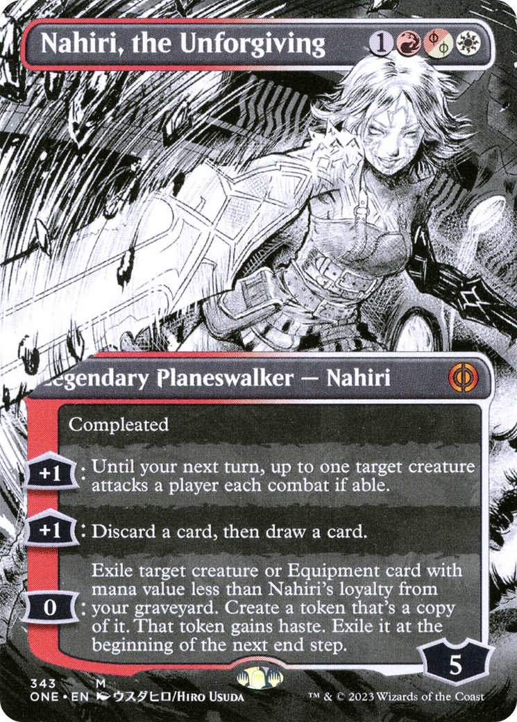 Nahiri, the Unforgiving (Borderless Manga) [Phyrexia: All Will Be One] | Event Horizon Hobbies CA