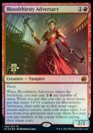 Bloodthirsty Adversary [Innistrad: Midnight Hunt Prerelease Promos] | Event Horizon Hobbies CA