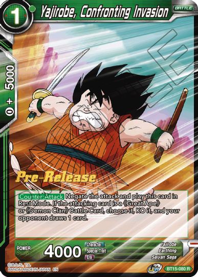 Yajirobe, Confronting Invasion (BT15-080) [Saiyan Showdown Prerelease Promos] | Event Horizon Hobbies CA