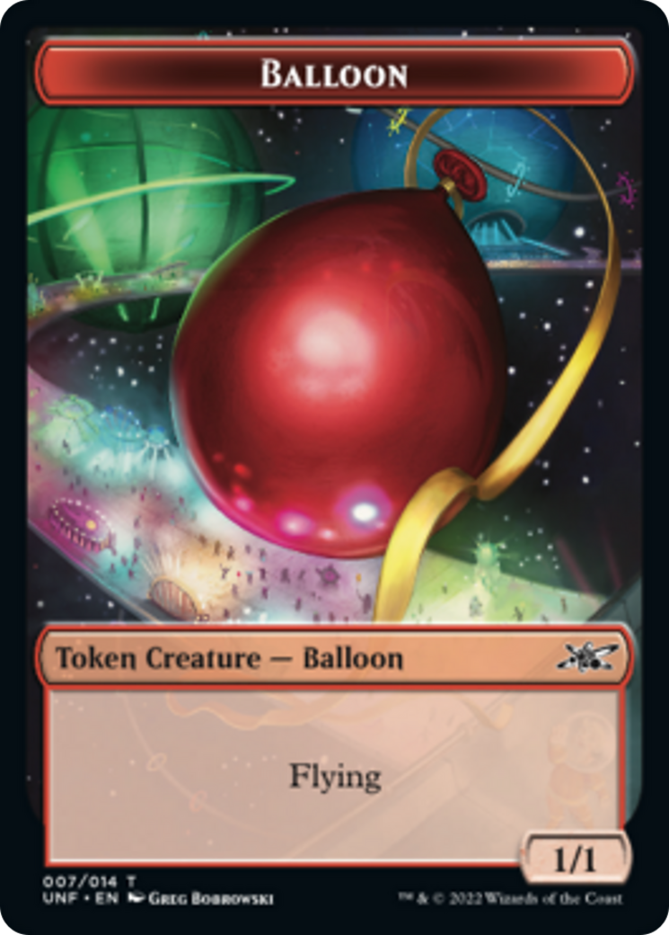 Clown Robot (003) // Balloon Double-sided Token [Unfinity Tokens] | Event Horizon Hobbies CA