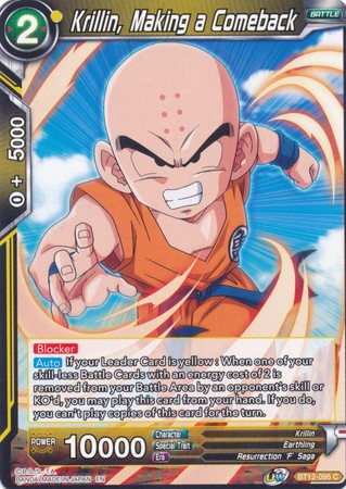 Krillin, Making a Comeback (BT12-095) [Vicious Rejuvenation] | Event Horizon Hobbies CA