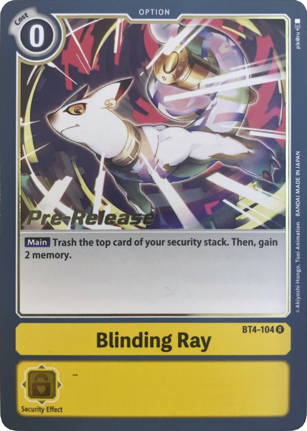 Blinding Ray [BT4-104] [Great Legend Pre-Release Promos] | Event Horizon Hobbies CA