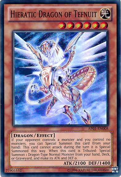 Hieratic Dragon of Tefnuit [AP01-EN008] Super Rare | Event Horizon Hobbies CA