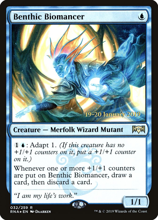 Benthic Biomancer [Ravnica Allegiance Prerelease Promos] | Event Horizon Hobbies CA