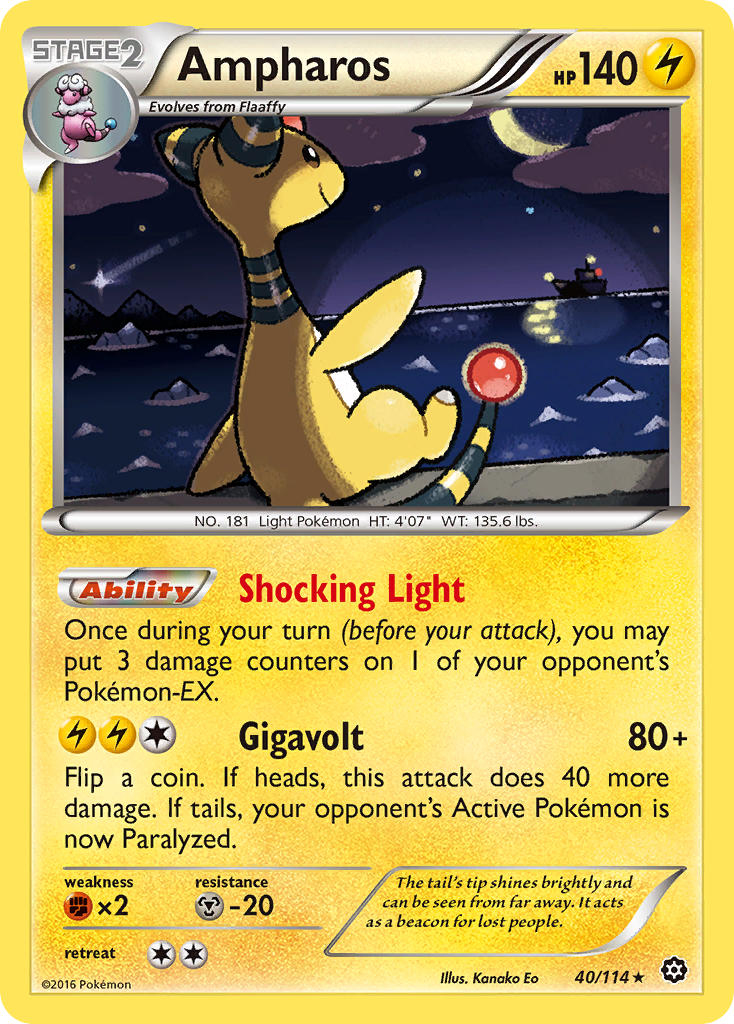 Ampharos (40/114) [XY: Steam Siege] | Event Horizon Hobbies CA