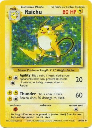 Raichu (14/102) [Base Set Unlimited] | Event Horizon Hobbies CA