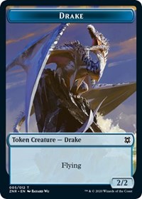 Drake // Goblin Construct Double-sided Token [Zendikar Rising Tokens] | Event Horizon Hobbies CA